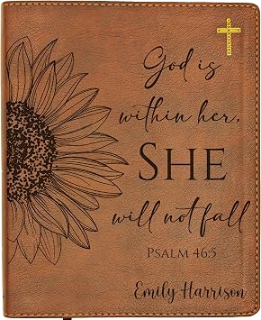 Personalized NIV Journaling Bible | New International Version | Custom Engraved Name | Easy-to-read Study Bible | Christian Gift for Men, Women, and Kids