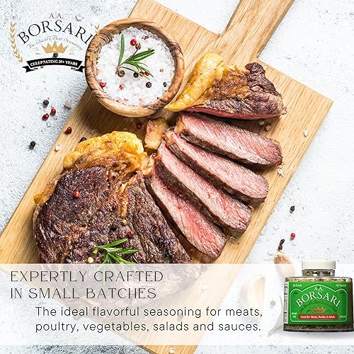 Miniatura 3 de Borsari Mezcla de sal sazonada salada, sal marina gourmet con hierbas y especias frescas, condimento multiusos natural con tomillo y lavanda, 21