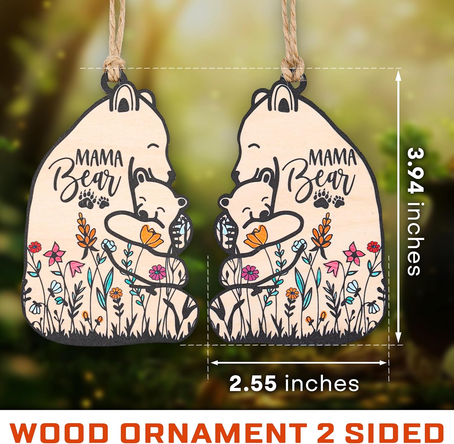 Mama Bear Gifts for Mama - Mothers Day Mama Gifts from Daughter/Son for Pregnant Expecting New Mom Bonus Mom to be Mother in Law with Card - Image 2