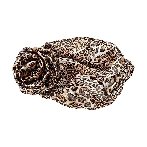 Miniatura 4 de Red by Kiss Top Knot Turbante X Keyshia Cole - Bufanda para cabello urbano, de lujo, sedosa, ultra elástica (leopardo)