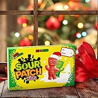 Vista 6 de SOUR PATCH KIDS Dulces navideños suaves y masticables rojos y verdes, 3.1 onzas
