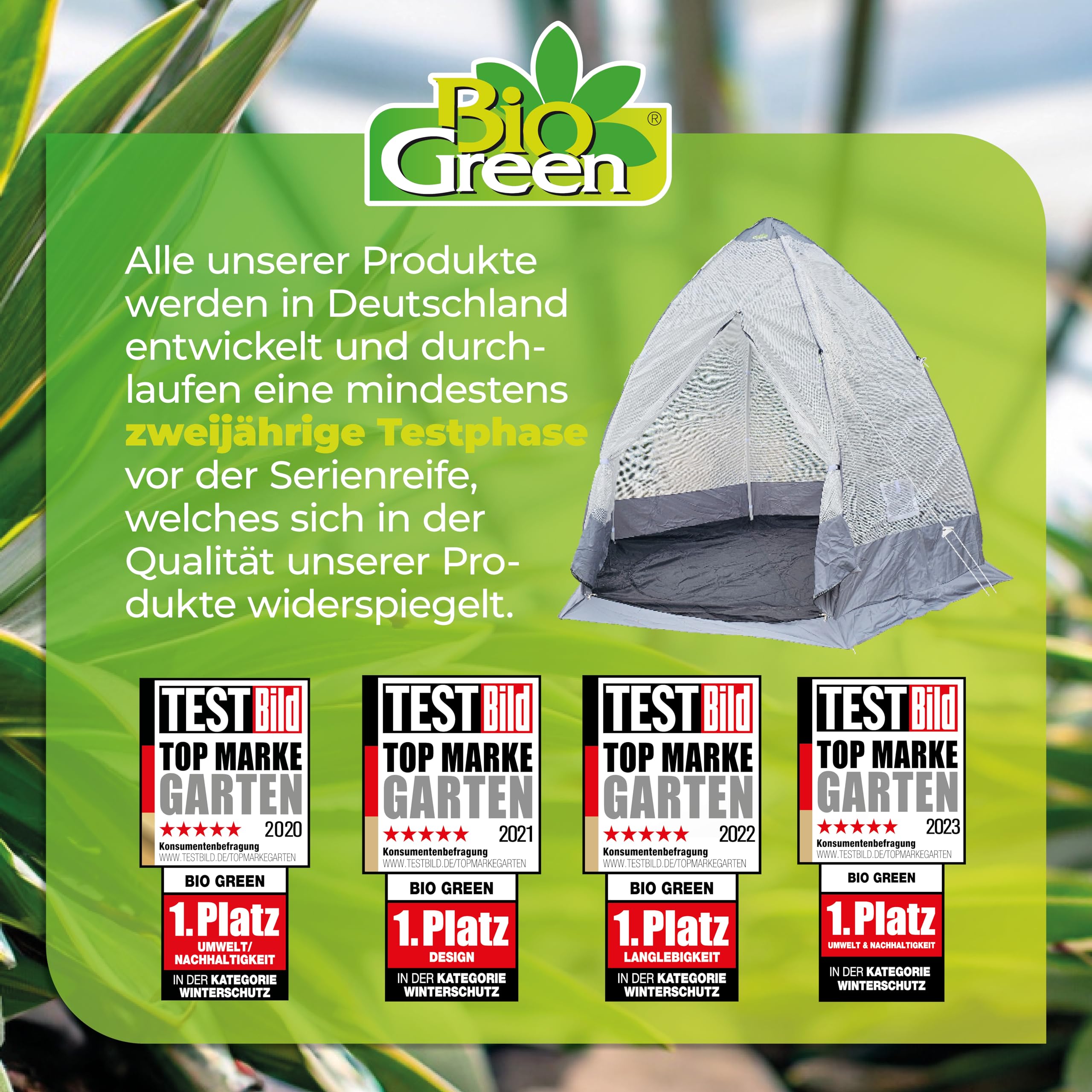 Bio Green Tropical Island Namiot do Roślin, Brązowy, Ø 240 x H 200 cm