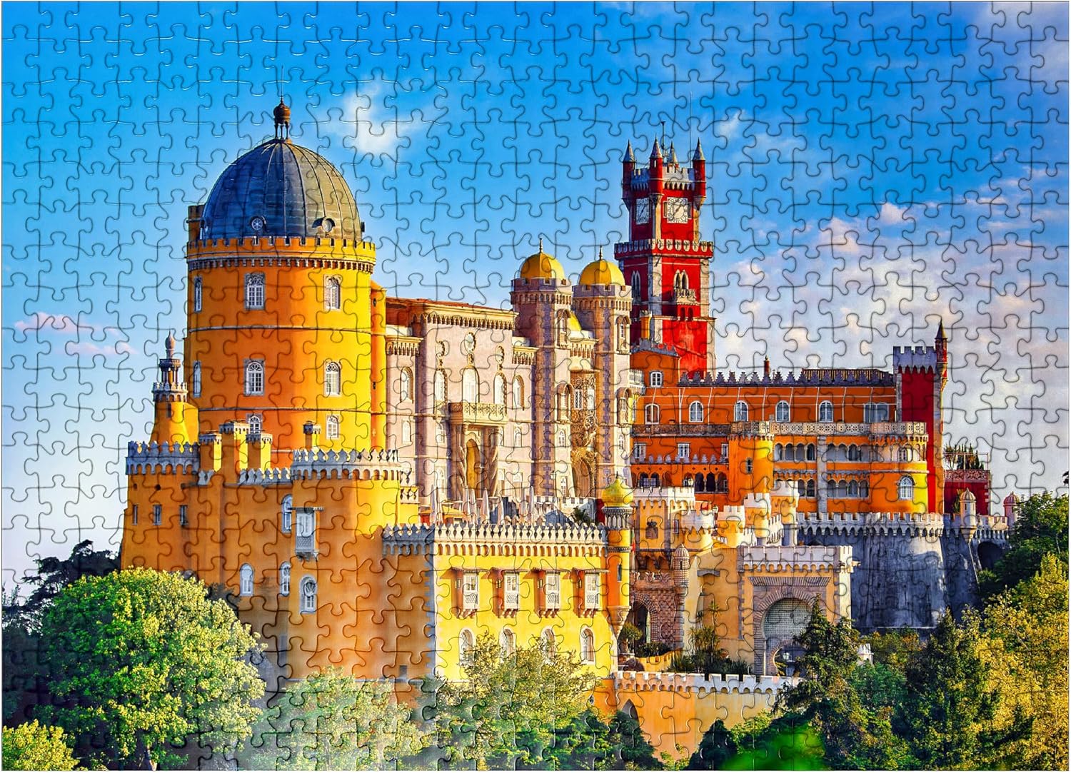 MyPuzzle Palácio Nacional Da Pena in Sintra Lisbon Portugal - Premium 100 Piece Jigsaw Puzzle for Adults