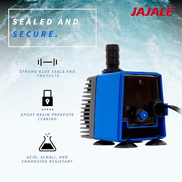 528 GPH Submersible Water Pump - Adjustable Quite Aquariums, Fountains, Hydroponics, and Pond Pump, 8.2ft Lift, 45W