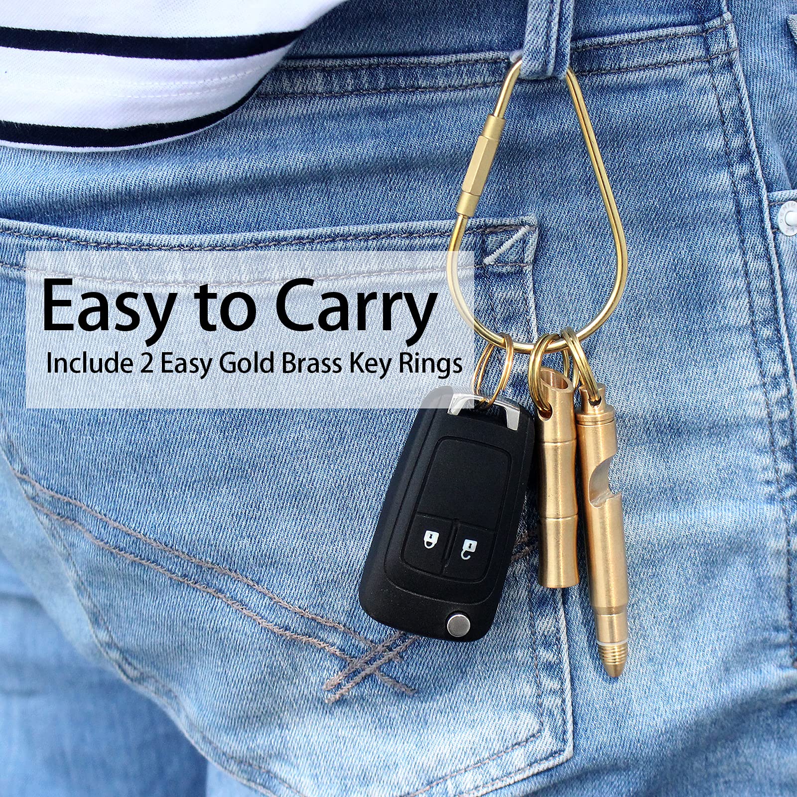DIAFLY 6 Functions Self Defense Keychain Set5 in 1 Multitool and Safety WhistleBottle Opener