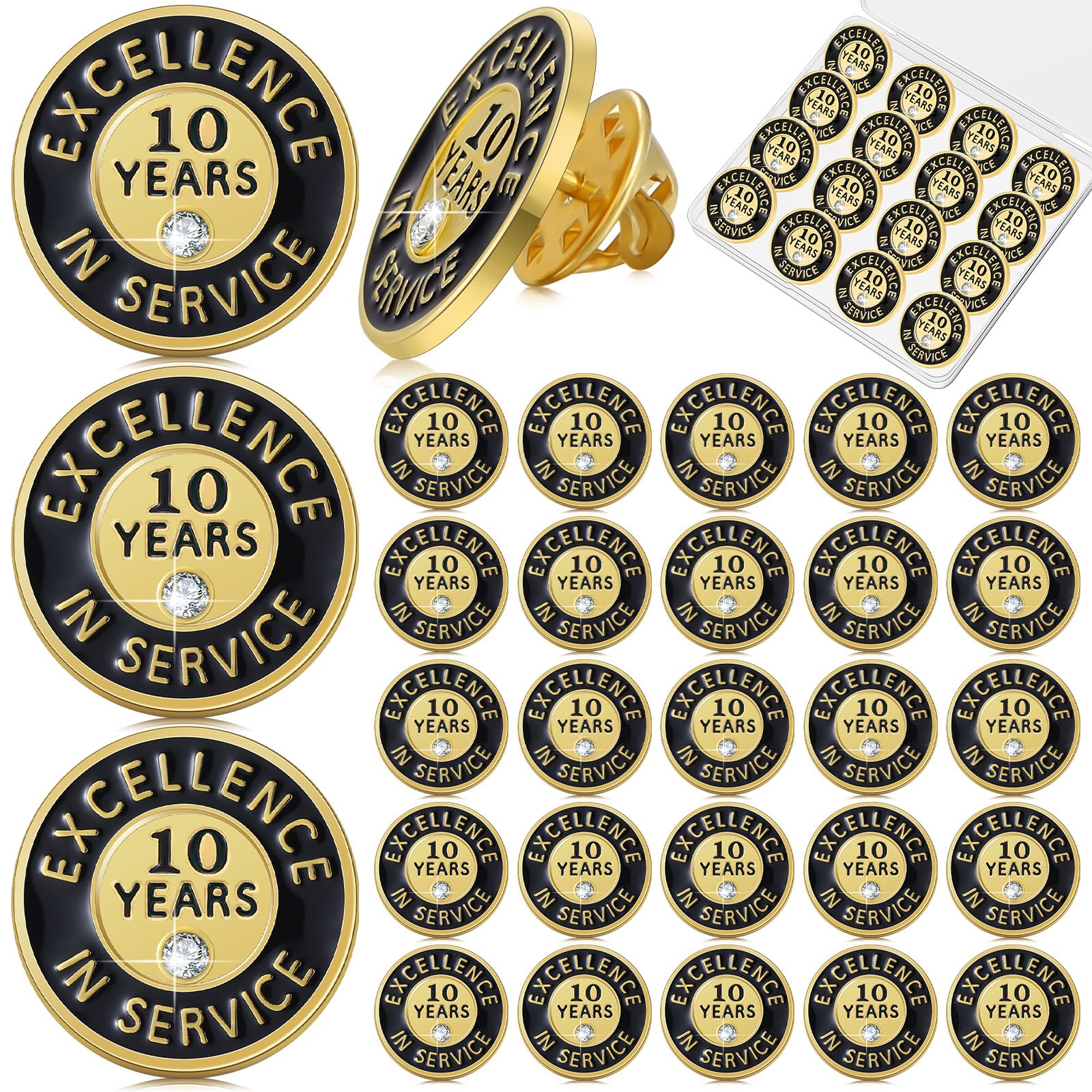 Ferreve Years of Service Pin Anniversary Lapel Pin for Employee