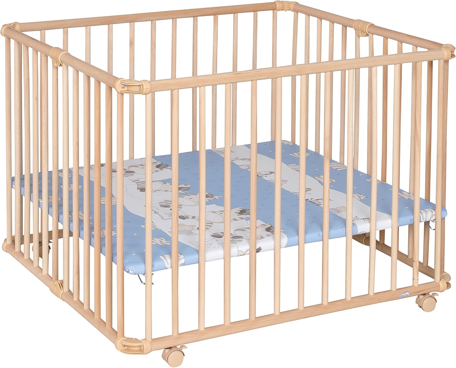 Geuther Parc Lucilee 2263 Pliable Ajustable En Hauteur Bois Naturel Motif Du Fond Zebre 90 2 X 97 4 Cm Amazon Fr Bebe Et Puericulture