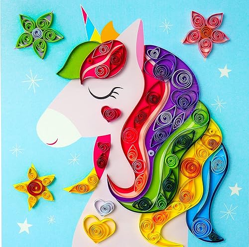 Miniatura 3 de C.S. - Regalos de manualidades de papel para niños, My Magic Unicorn, kits de diseño de papel 3D para niños, haz tu propio arte de papel (tiras de