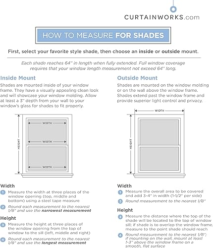 Miniatura 4 de Curtainworks Jolie - Persiana para ventana, 27 pulgadas de ancho x 64 pulgadas de largo, color gris