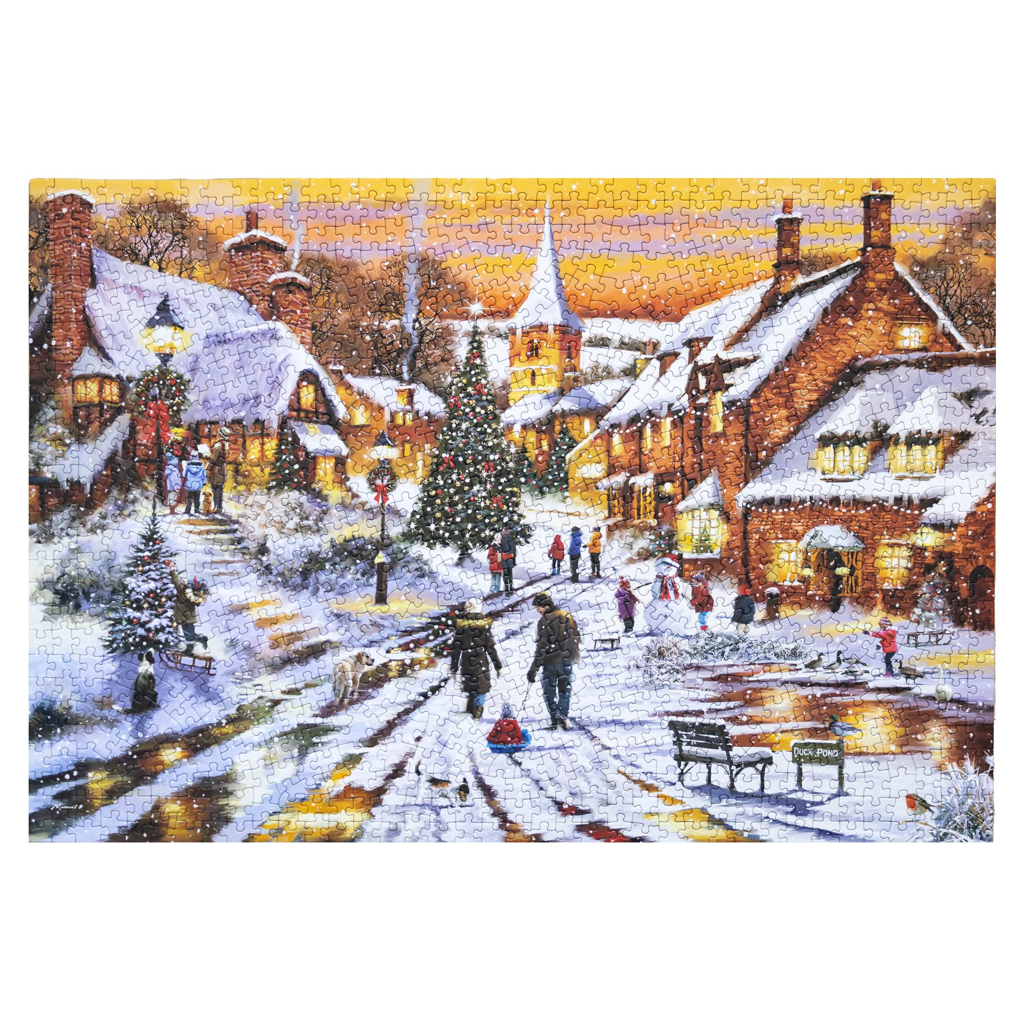 D73-39 クリスマス　ビレッジハウス　雪の街　雪だるま　スノーマン D73-39 クリスマス ビレッジハウス 雪の街 雪だるま スノーマン