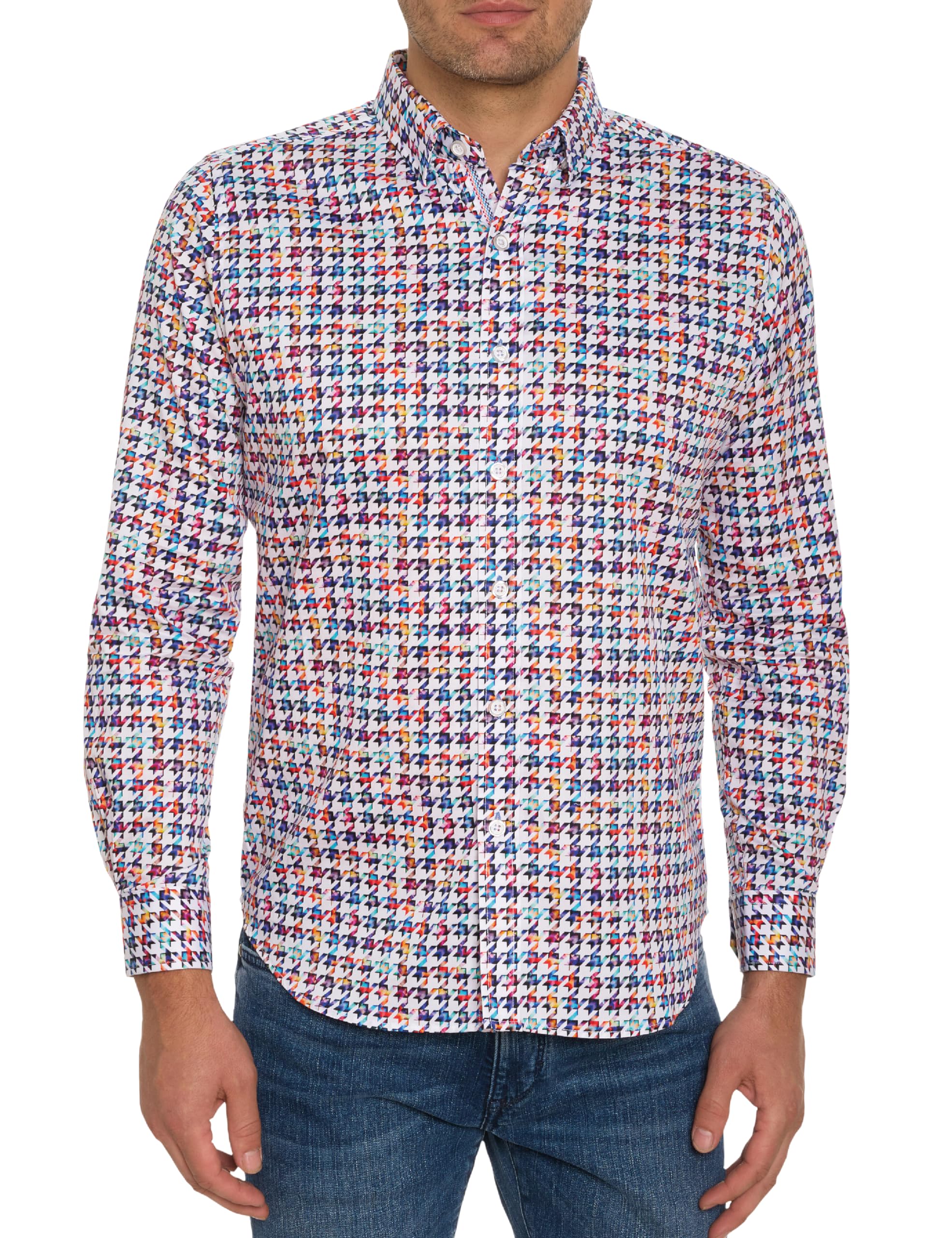 Robert GrahamMen Nathan Long Sleeve Button Down Shirt, Multi, Small