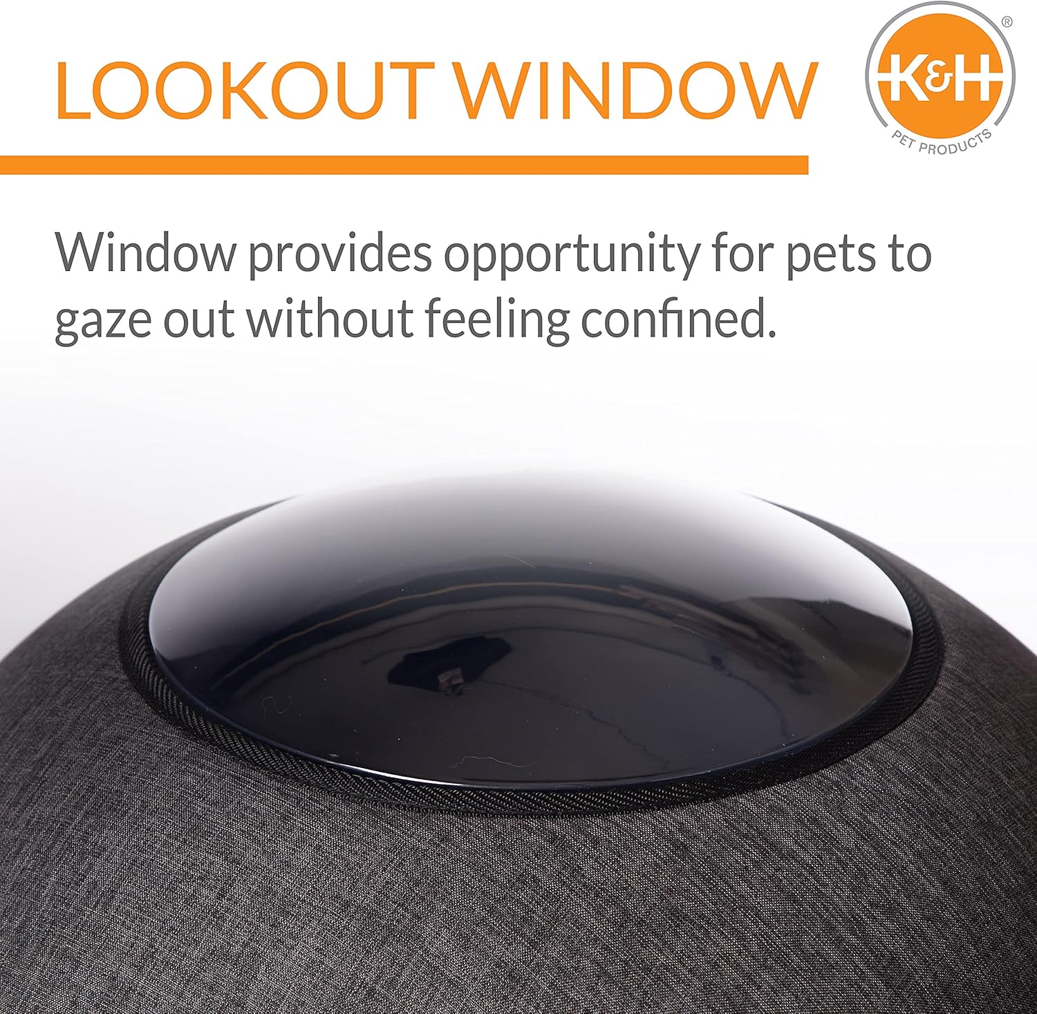 Cozy Comfort: K&H Thermo Lookout Pod - The Ultimate Heated Bed for Your Furry Friend!