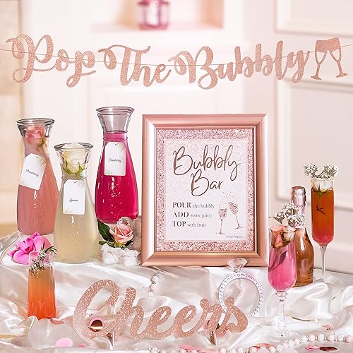 Miniatura 9 de PRESTIGE - Kit de barra de mimosa, decoración de despedida de soltera, decoración de despedida de soltera, decoración de despedida de soltera,