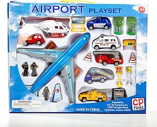 Airport 24 pc. Playset with Vehicles & Accessories