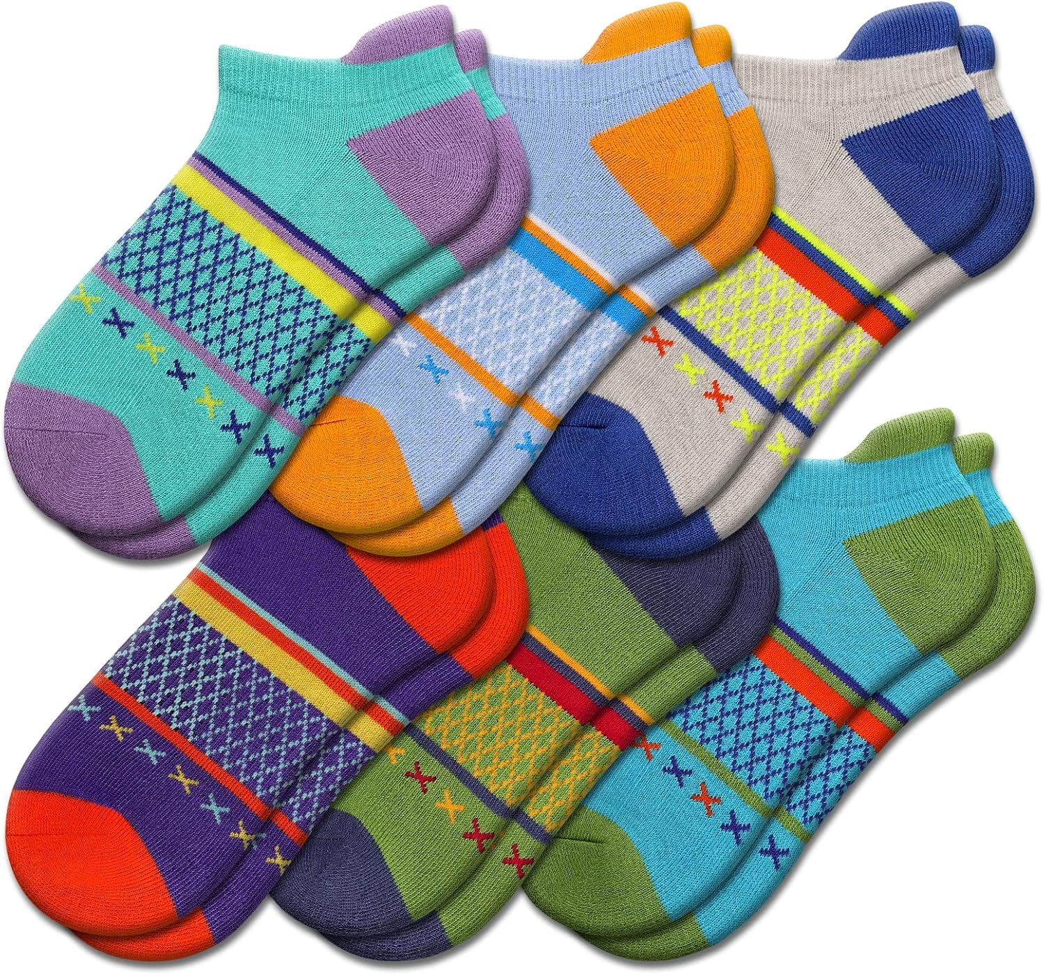 Eallco Womens Socks Ankle Athletic Socks Short Running Socks With Cushioned Sole 6 Pairs - Image 7