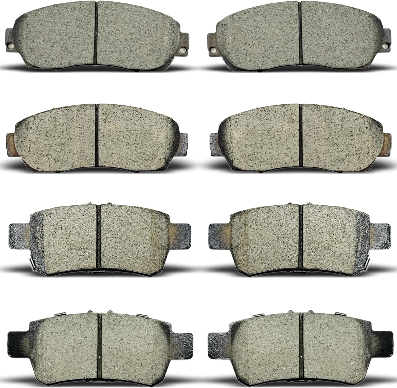 8pcs Ceramic Front Rear Brake Pads Compatible with 2005 2006 2007 2008 2009 2010 Honda Odyssey