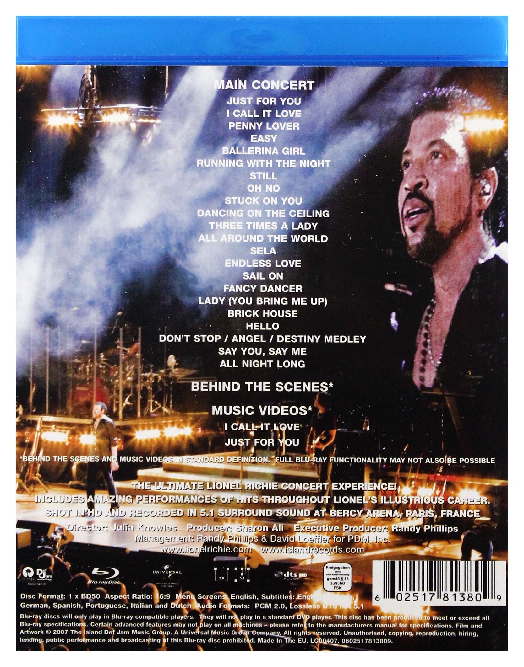 Lionel Richie - Live/His Greatest Hits And More [Blu-ray]