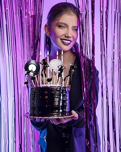 Miniatura 2 de LaVenty Decoración para cupcakes de discoteca de los años 70, decoración de cupcakes de discoteca de los años 70, decoración de fiesta de fiebre del