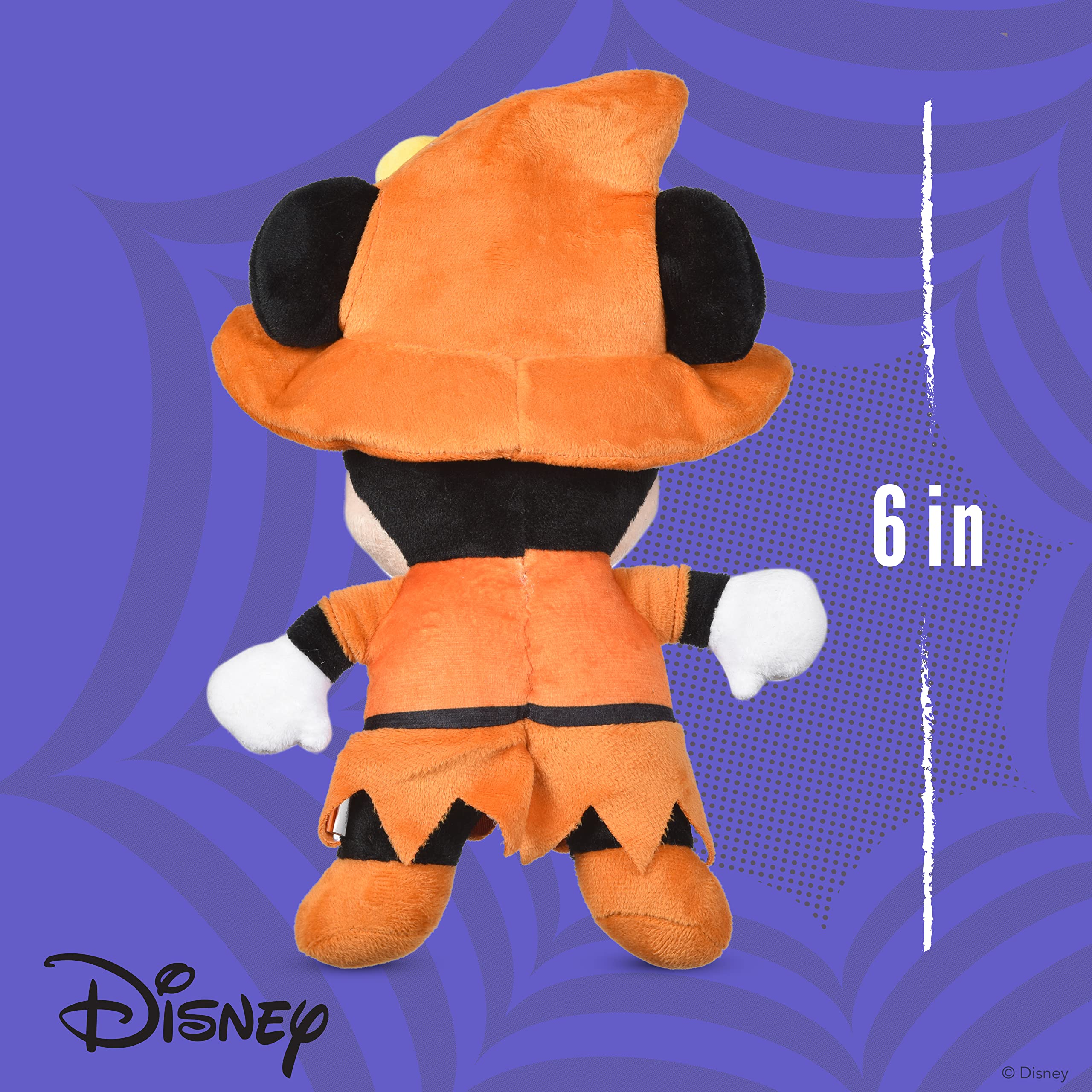 Disney Myszka Minnie Halloween zabawka dla psa – piszczące pluszowe zwierzę dla wszystkich psów, zabawka do gryzienia, oficjalna zabawka dla psa Disney – 15 cm