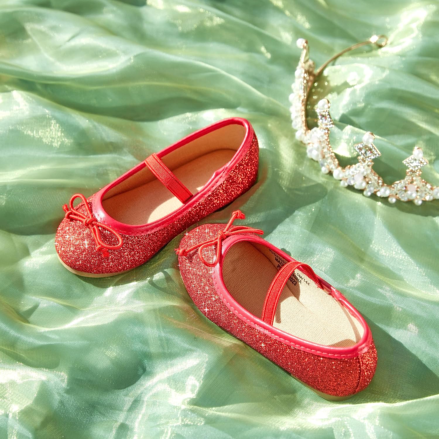 Kolan Toddler Little Girls Mary Jane Ballet Flat Soft Lining Dress Shoes - Image 5