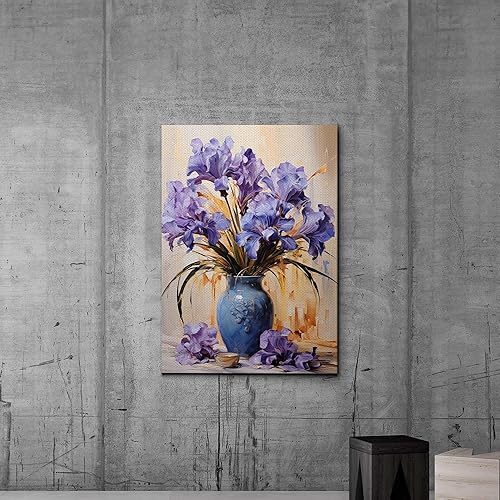 Miniatura 2 de Provence Blooms, Acrylic Iris Prints, Captivating Canvas Wall Art Celebrating the Beauty of Flowers, Wall Art, Home Decor