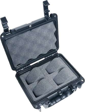 Case Club 4 Watch Carry Case - Organize & Protect Your Watch Collection in a Hard Shell, Waterproof, Travel & Storage Case - for Mens & Womens Watches of Various Sizes in a Padlockable Display Box