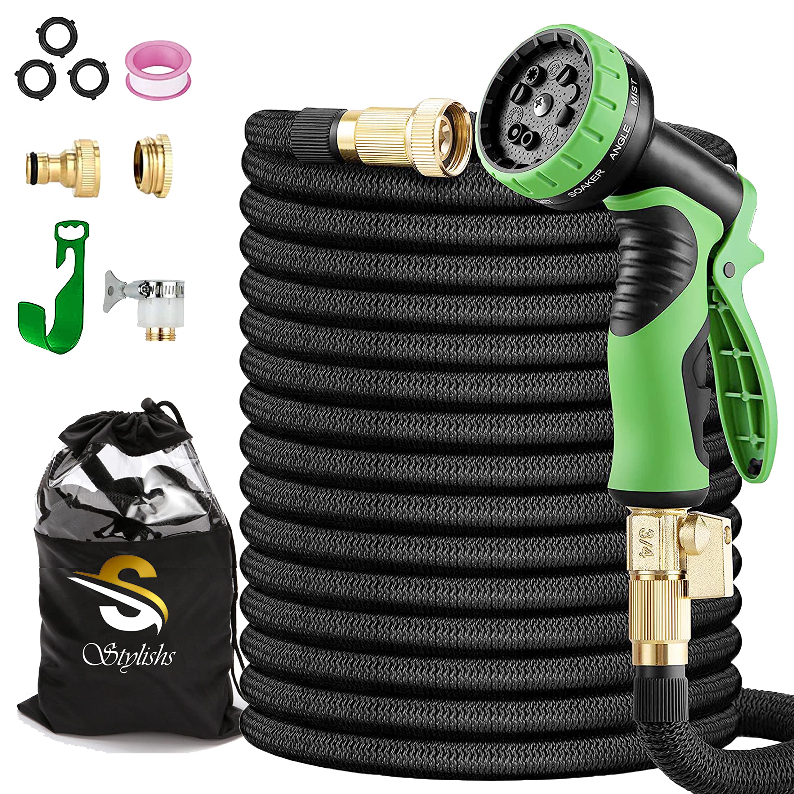 Buy Stylishs Expandable Garden Hose 100 ft Flexible Hose Pipe with 10