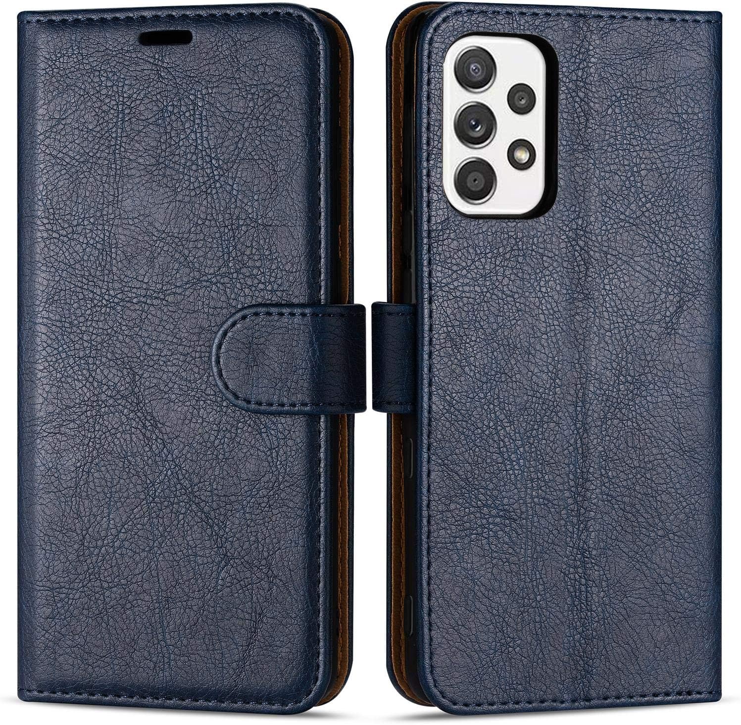Case Collection Premium Leather Folio Cover for Samsung Galaxy A52 5G / Samsung Galaxy A52s 5G Case Magnetic Closure Full Protection Book Design Phone Wallet Flip with [Card Slots] and [Kickstand]