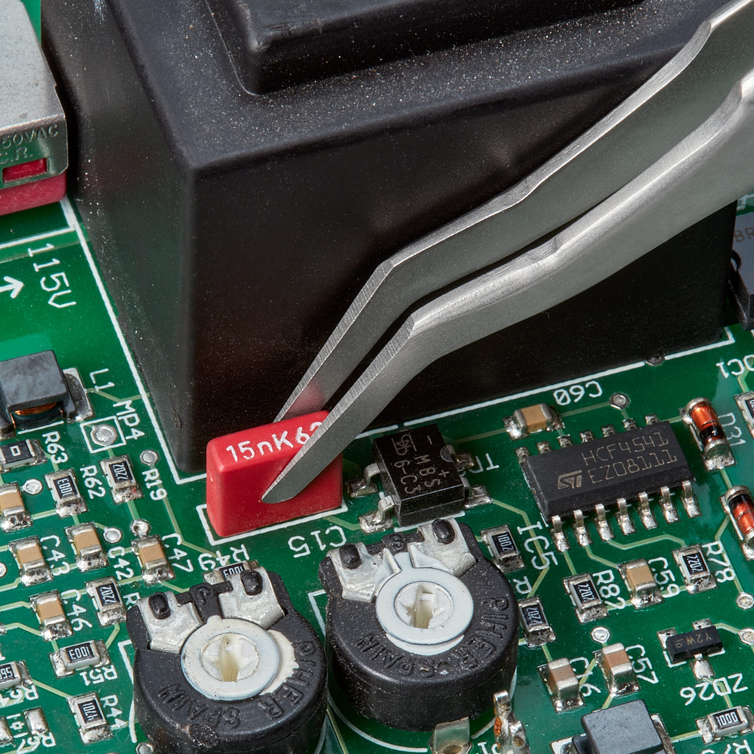 Pinzas de posicionamiento de acero inoxidable, 35 ángulos, SMD