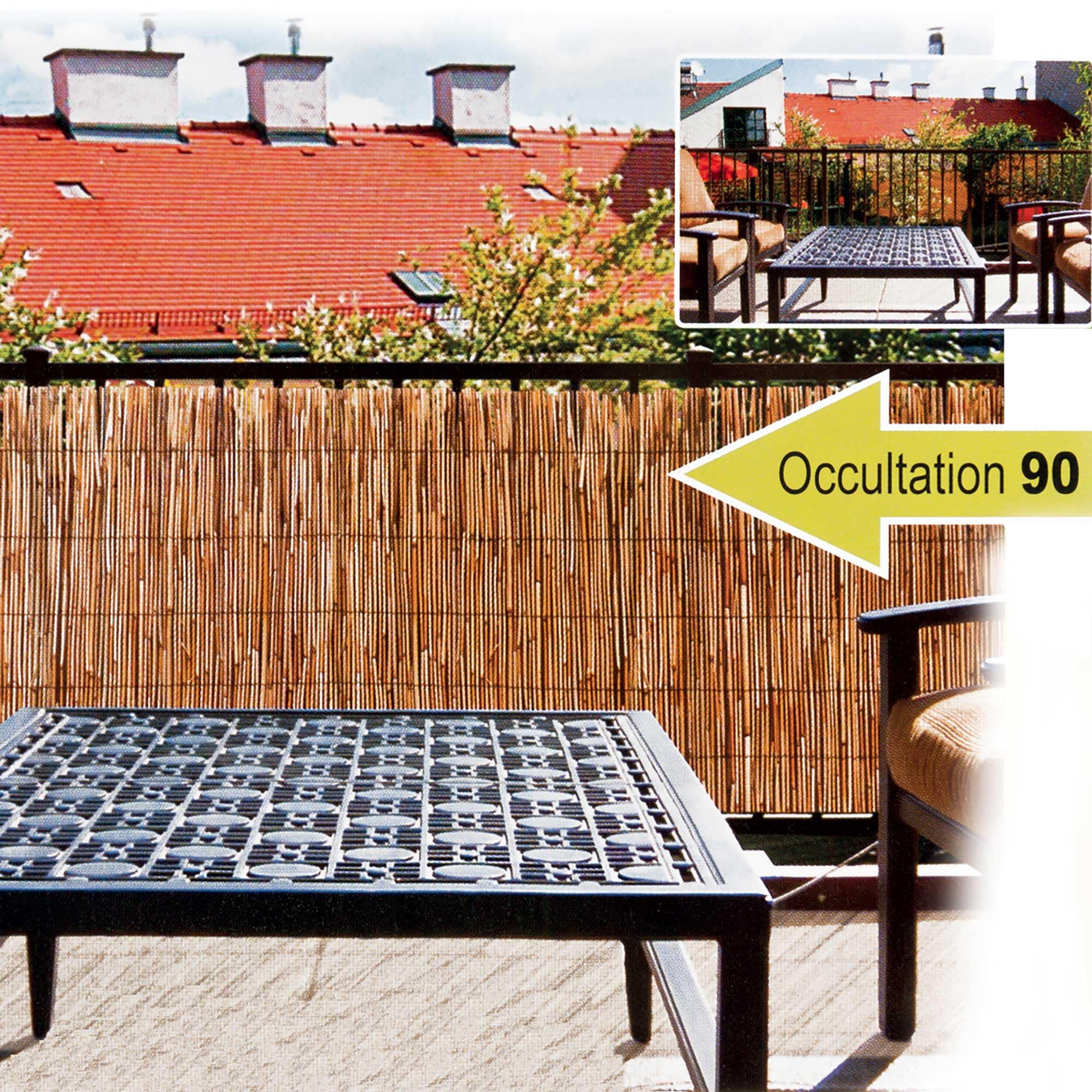 WERKA PRO Canisse en Roseau Naturel 1,8 x 5 m