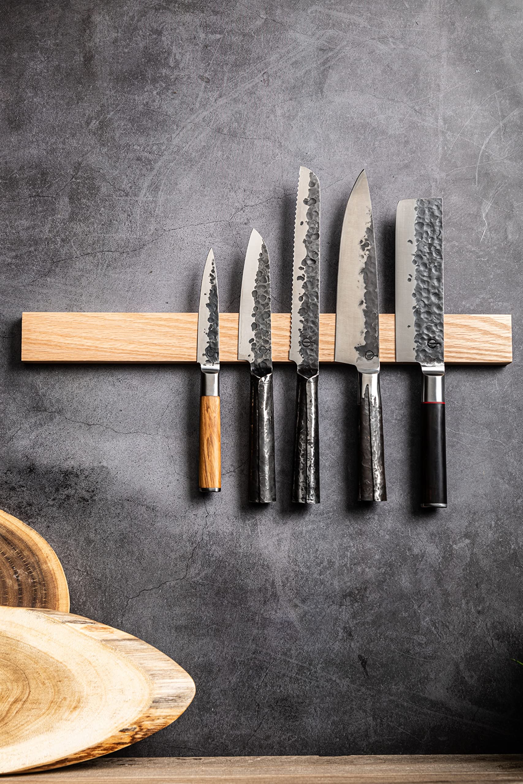 Forged Olive Universalmesser 12cm, handgefertigt, in Holzkiste