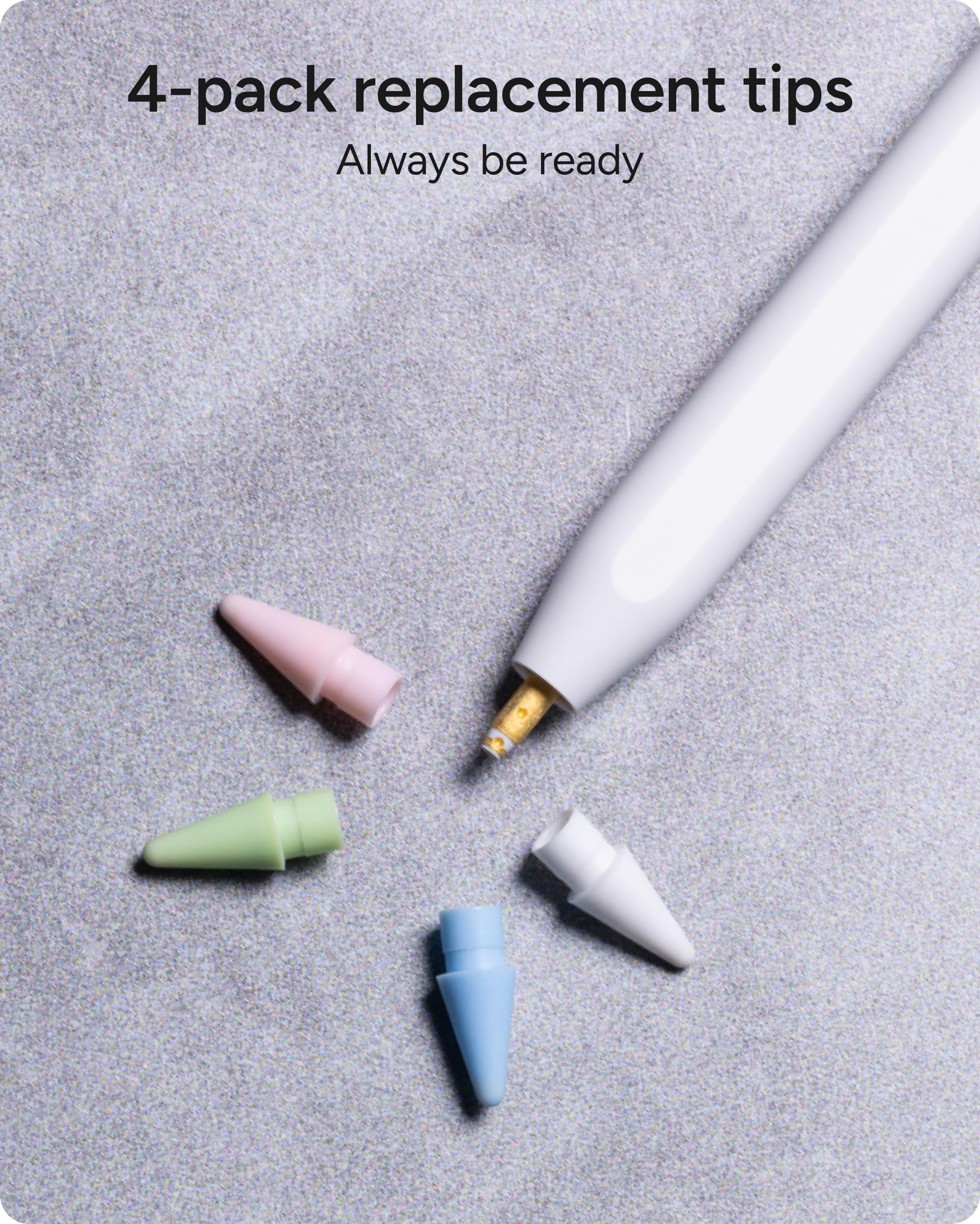 ZAGG Replacement Tips for Apple Pencil 1st Gen, 2nd Gen, & USB-C