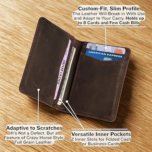 Miniatura 3 de Cartera delgada con bloqueo RFID para hombres Cartera delgada y plegable para tarjetas de crédito Cartera delgada para hombre Cartera minimalista