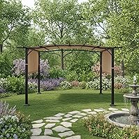 Vista 2 de Garden Winds Toldo de repuesto duradero 350 compatible con modelos Aldi Pergola 23700-23, 822993, 49964, beige