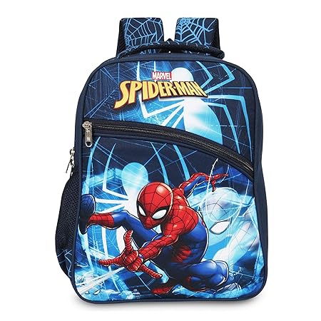 Priority Disney Marvel Spiderman 32 litres Navy Blue Polyester Kids School Bag | Casual Backpack for Boys & Girls (24136)