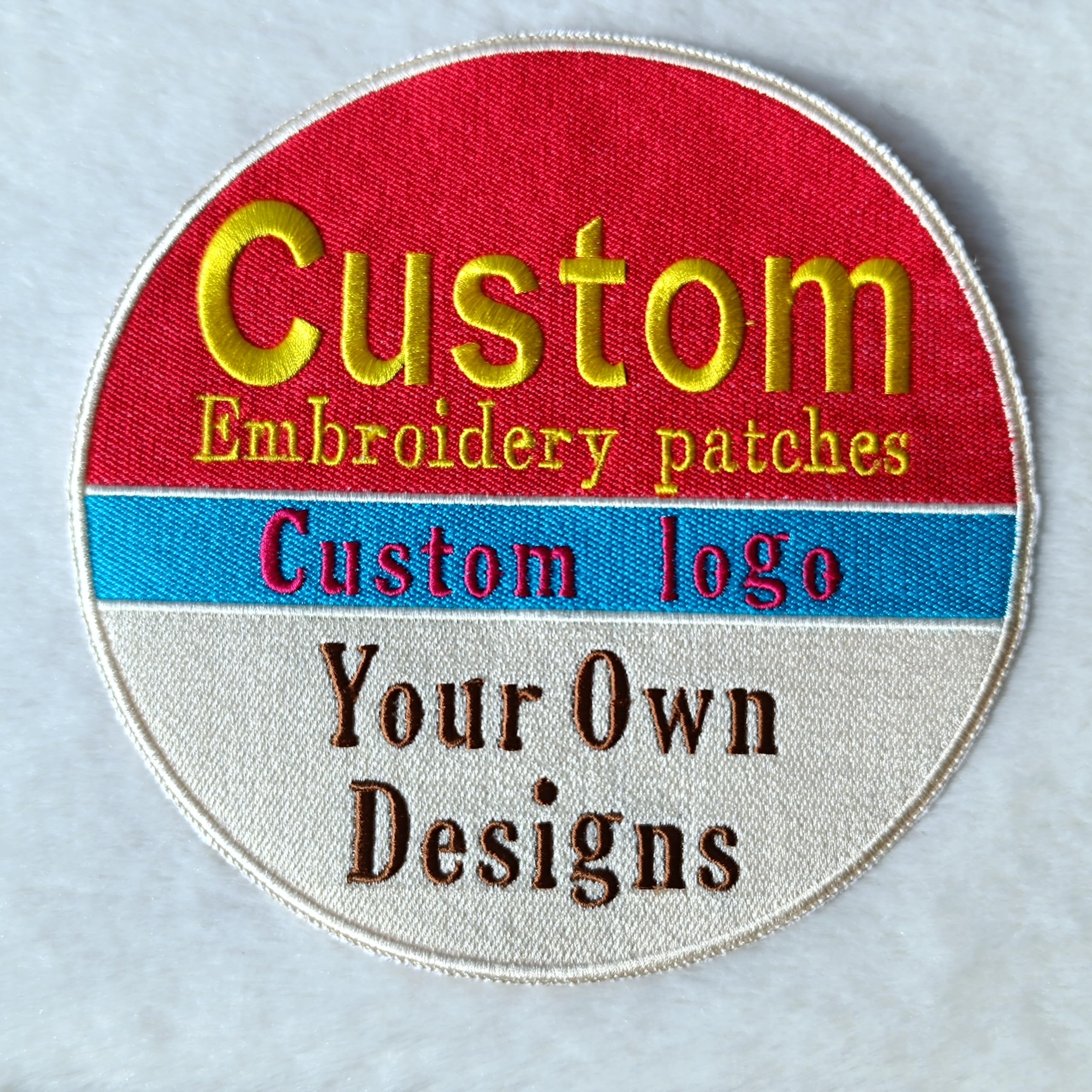 Amazon.com: Pack of 2 Custom Embroidery Patch, Personalized Embroidered ...