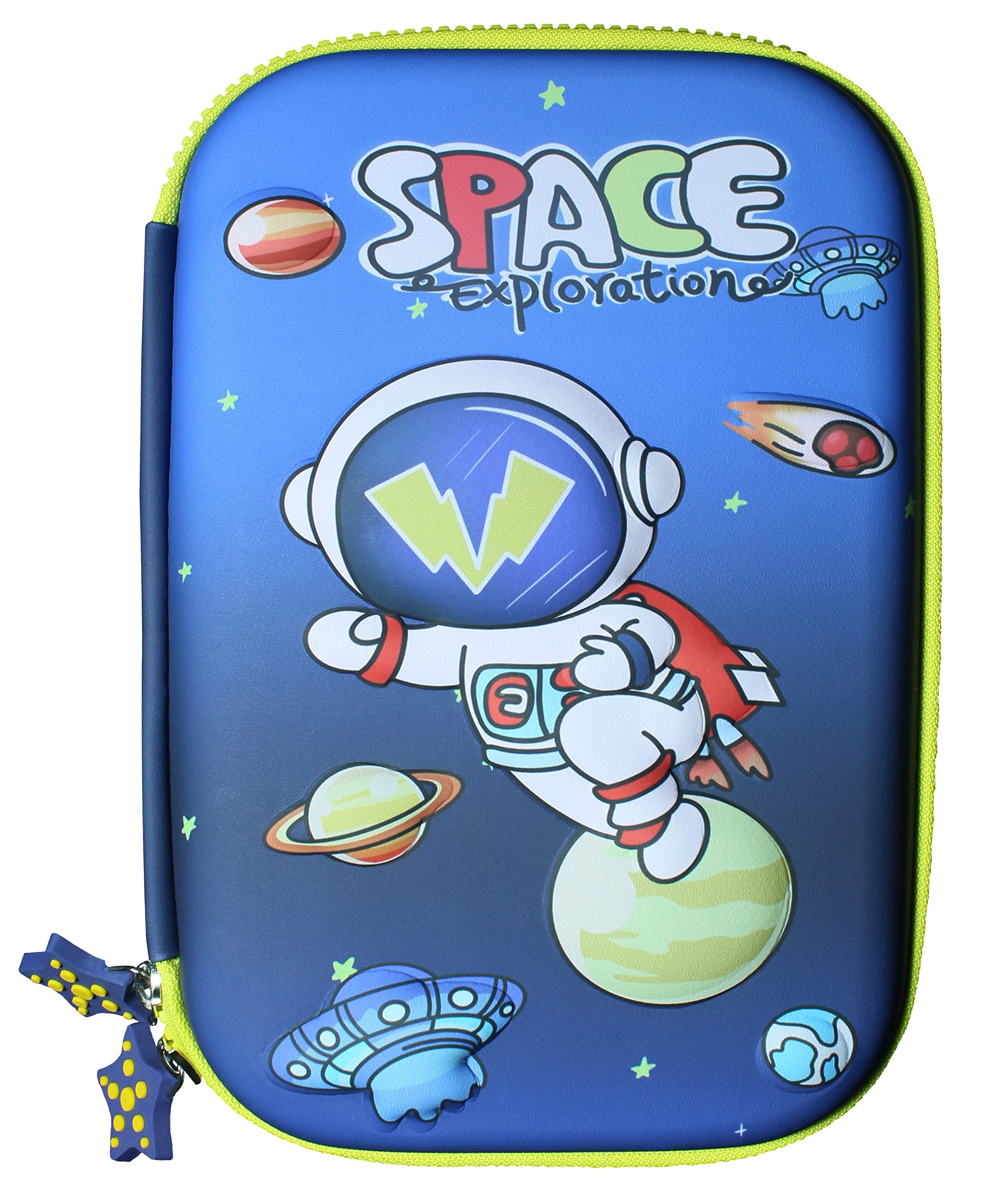 U & U UNIQUE UTILITIES 3D Pencil Box Pouch for Kids - Hardtop Stationery Organizer Case (Space Astronaut, Blue) (B0BR1H91Q8) Amazon Price History, Amazon Price Tracker