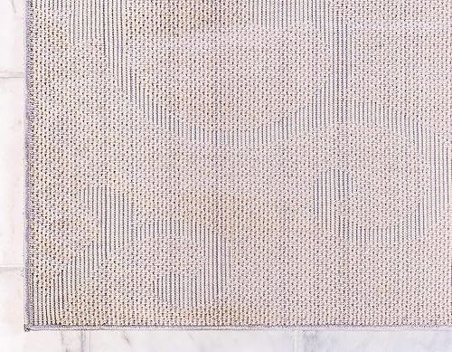 Miniatura 9 de Unique Loom Colección Floral Shag - Alfombra tallada, 5 x 8 pies, gris oscuro