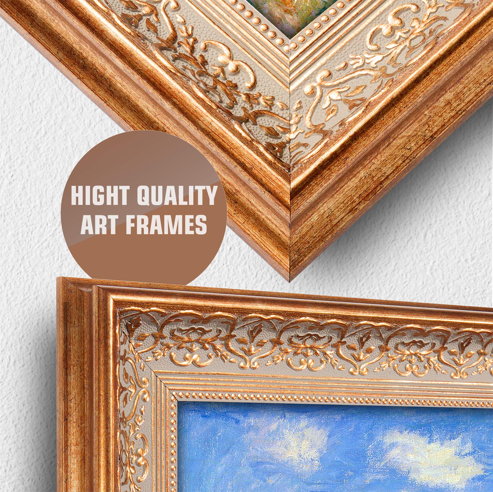 Amazon.com: The Cliff Walk at Pourville by Claude Monet Framed