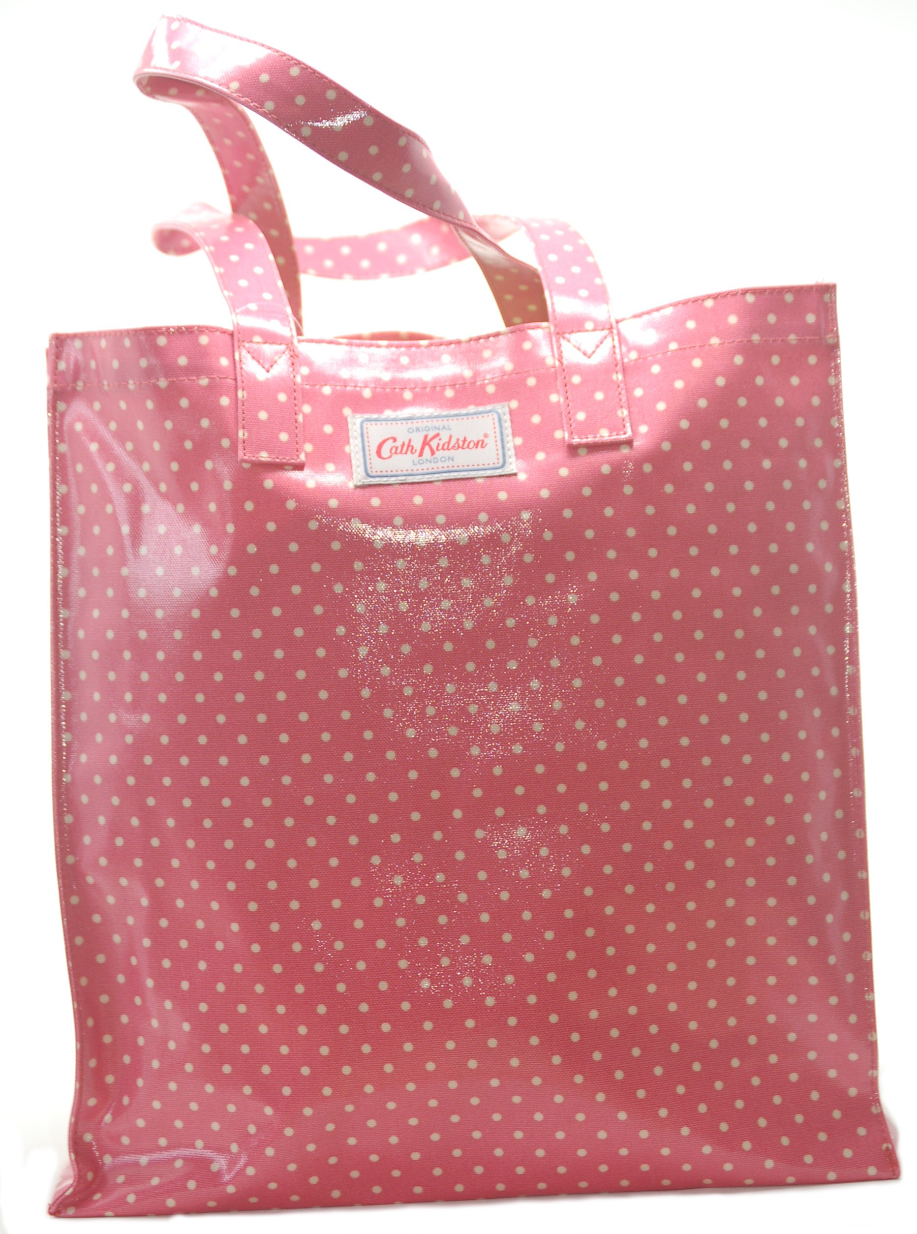 Cath Kidston Oilcloth Book Tote Bag Mini Spot Vintage Pink