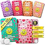 Flintts Mints Fruit Troop - Sugar Free Mouthwatering Mints for Dry Mouth Relief & Freshness - Vegan Oral Health Support with Sparkle Effect - Pocket Travel Saliva Substitute, Lozenges Alternative
