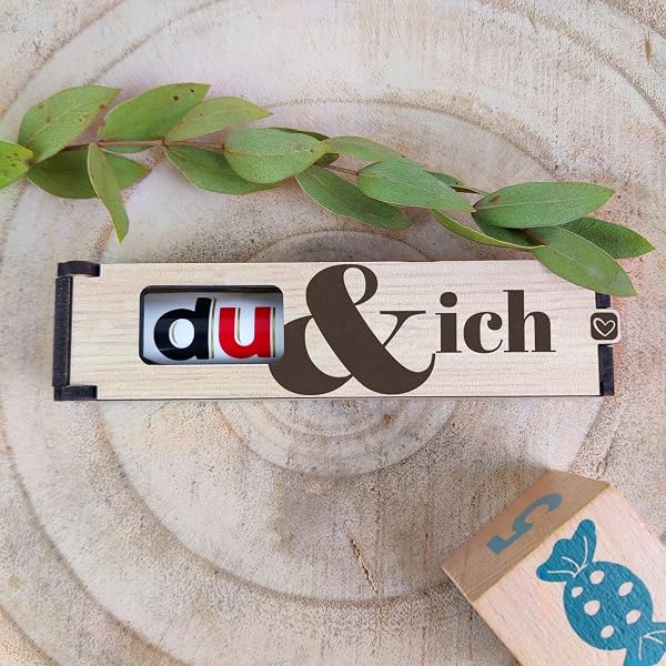 Du und Ich Geschenk - Schokoriegel Geschenkbox inkl. Duplo - Geschenk Für Frauen, Geschenkidee zum Jahrestag Für Ihn, BFF Geschenke, Dankeschön Geschenkidee Klein, Kleinigkeiten Für Frauen, Freund - 3