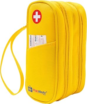 PracMedic Bags Diabetes Travel Case-Insulated 2 Tier Epi Pens Carrying Case | 2-Tier Medicine Travel Bag for Diabetic Supplies, Insulin, Asthma Inhaler Spacer, EpiPen, Auvi-Q & Allergy Medication