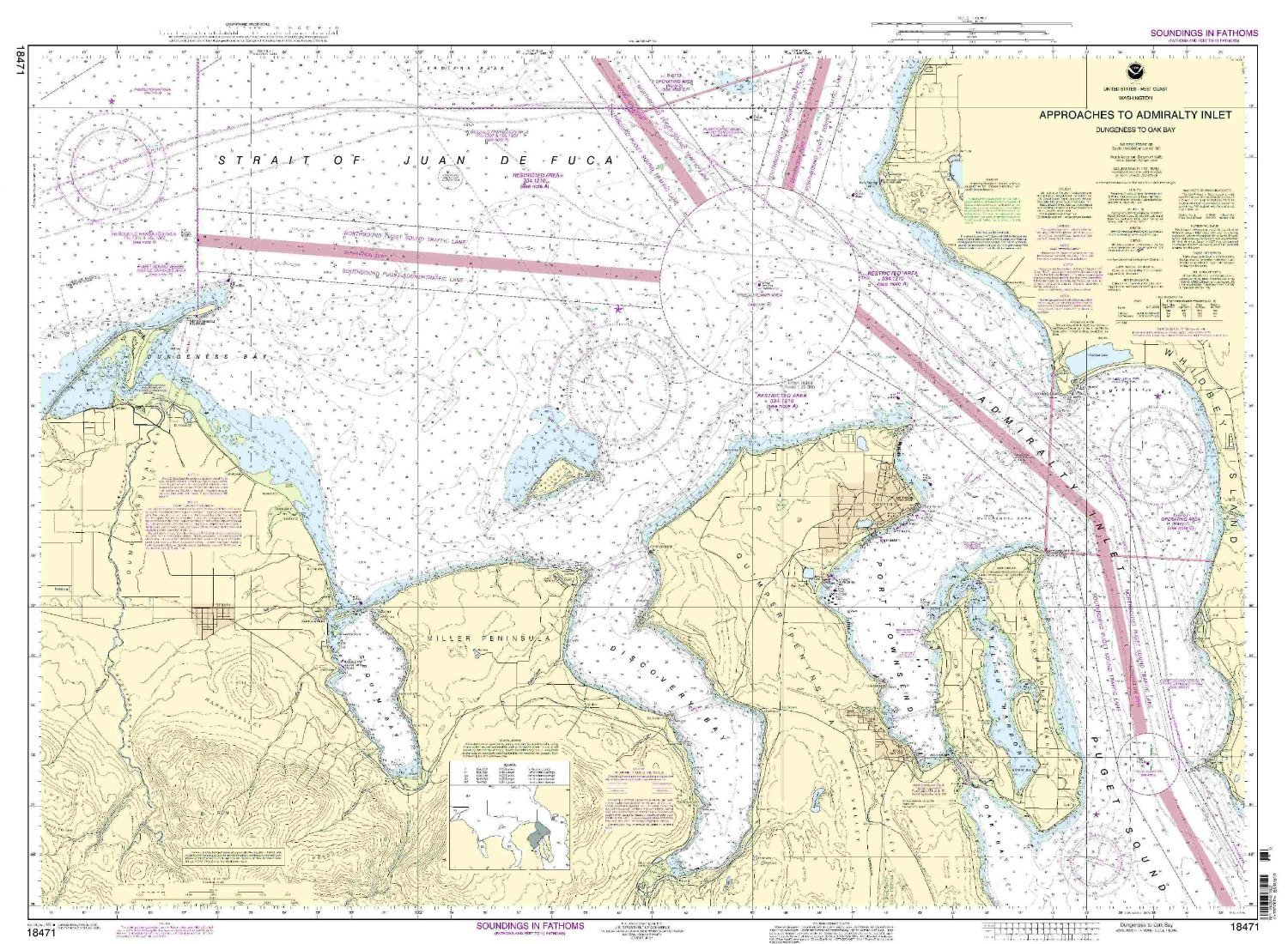 18471--Approaches to Admiralty Inlet - Dungeness to Oak Bay