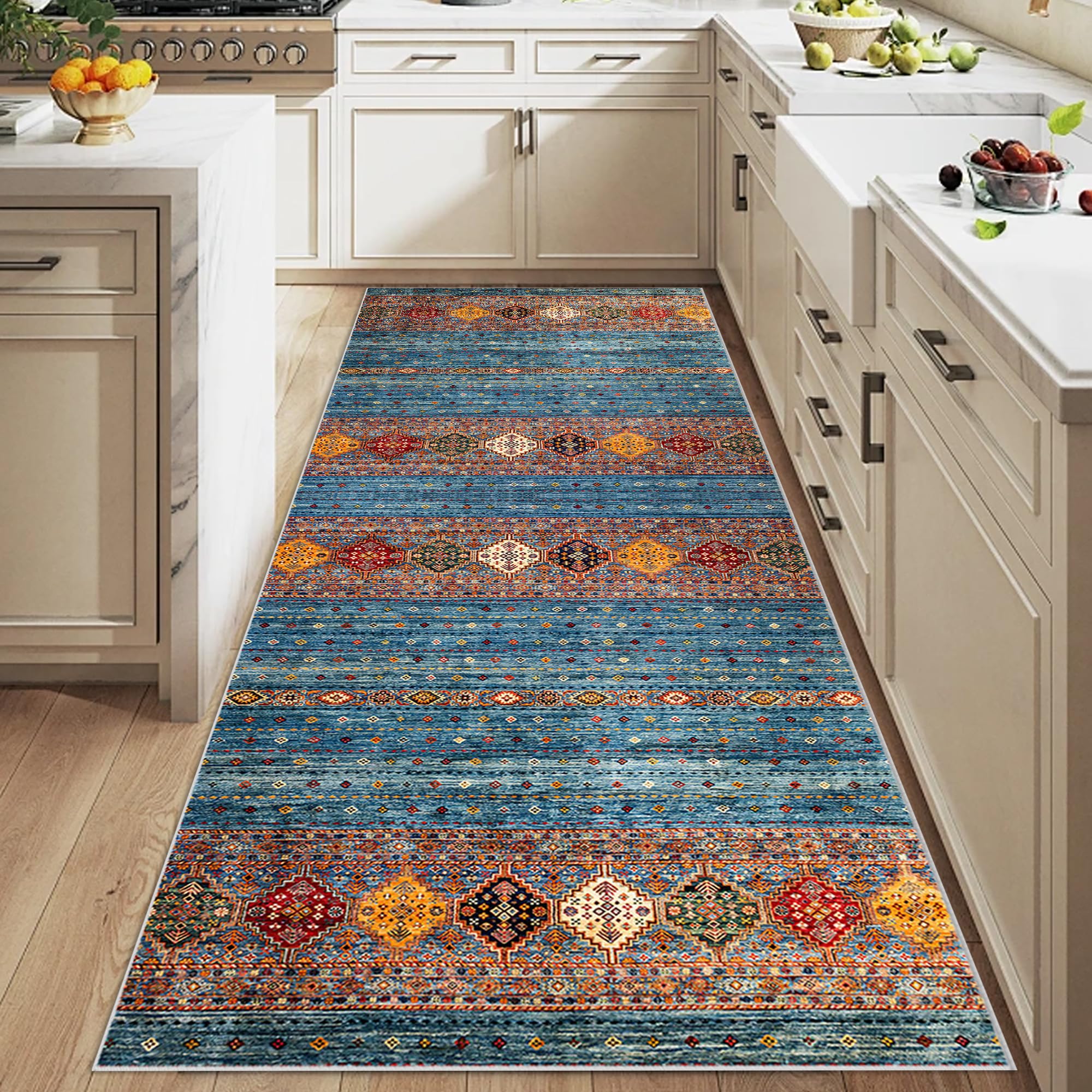 Alfombra pasillo 60 x 150 cm lavable en lavadora para un hogar cómodo y limpio