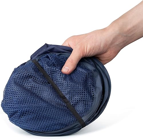 Miniatura 3 de Store & Score Cesta desplegable de malla con luces LED para niños, plegable, ahorra espacio y fácil de almacenar, asas laterales reforzadas y