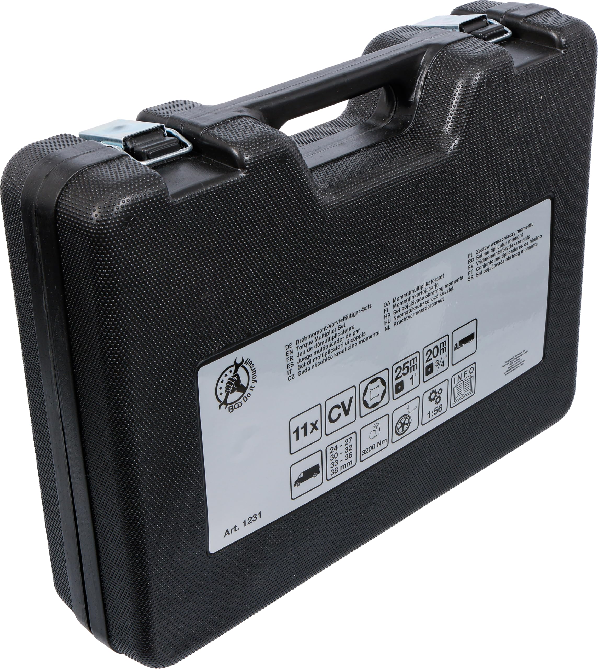 BGS Diy 1231 | Juego multiplicador de par | entrada 25 mm (1") | 3200 Nm
