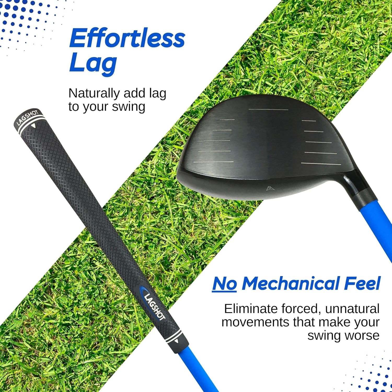 Lag Shot Driver Swing Trainer for Men – Golf Training Aid to Improve Distance, Accuracy, Tempo & Timing | Build Driving Power & Consistent Ball Striking | PGA-Trusted Trainer for Adult Golfers