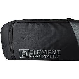 Element Equipment Deluxe Padded Snowboard Bag - Premium High End Travel Bag Grey Ripstop 165