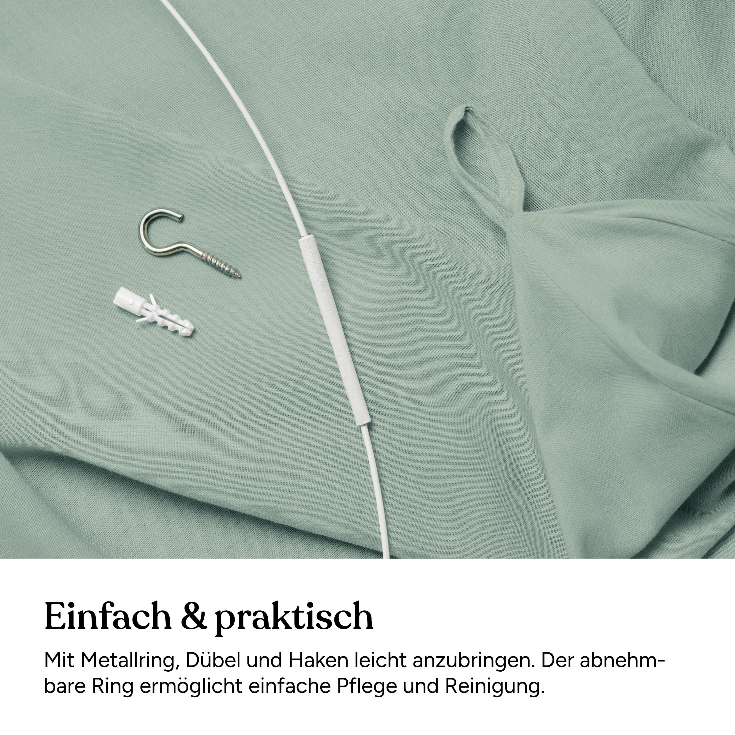 Ehrenkind® Baldachin mit Ring | Wohlfühl-Dekoration für das Kinderzimmer | Betthimmel Kinderzimmer aus 100% Bio-Baumwolle | Als Betthimmel Hausbett oder Himmelbett Vorhänge | Beige